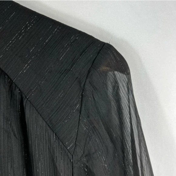 NWT HOUSE OF HARLOW 1960 Black Ruched Mini Dress in Size 6 - Picture 7 of 10